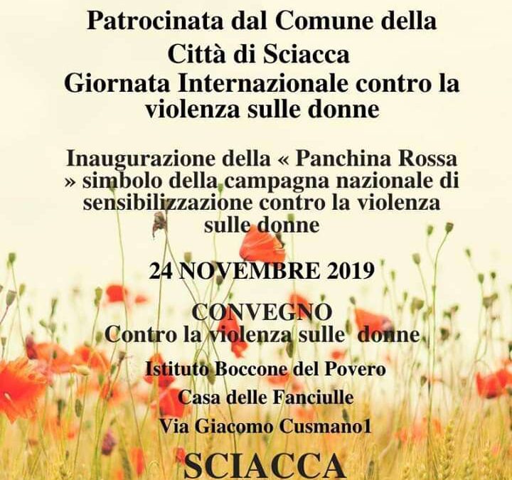 Sciacca, 24 novembre –  Convegno Â« Contro la violenza sulle donne Â»