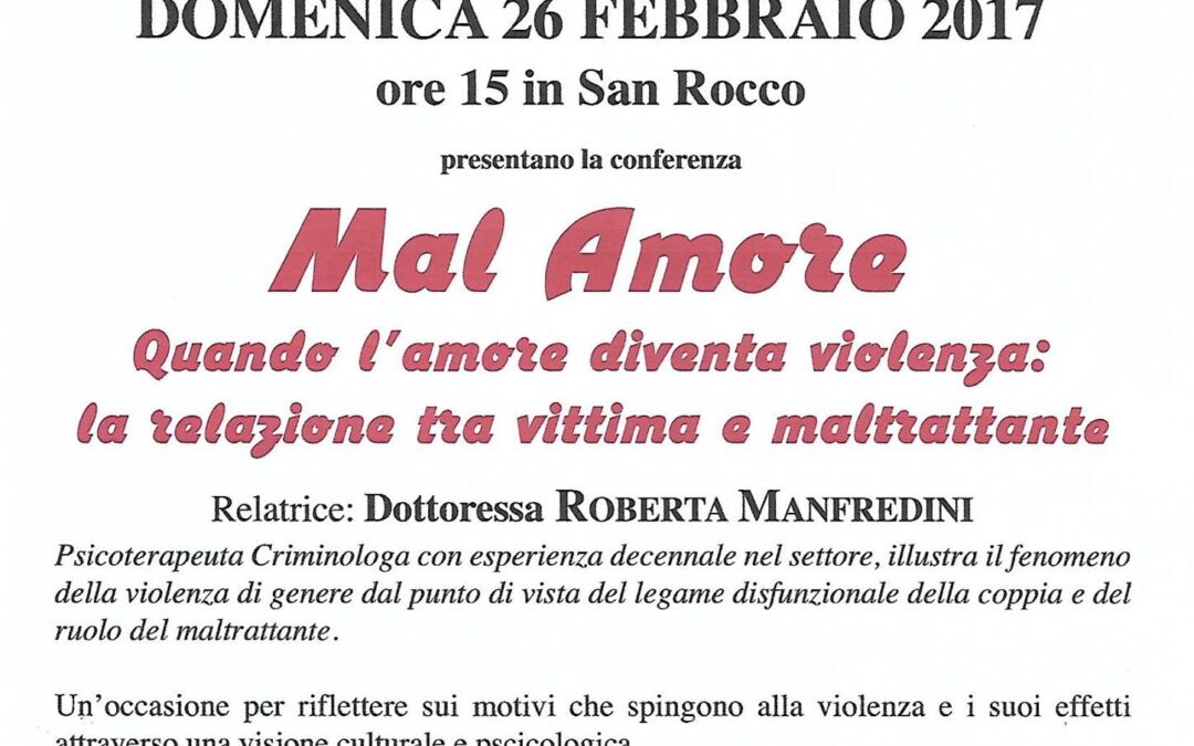 Lomello-Pavia, 26 Febbraio 2017 – Mal d'Amore