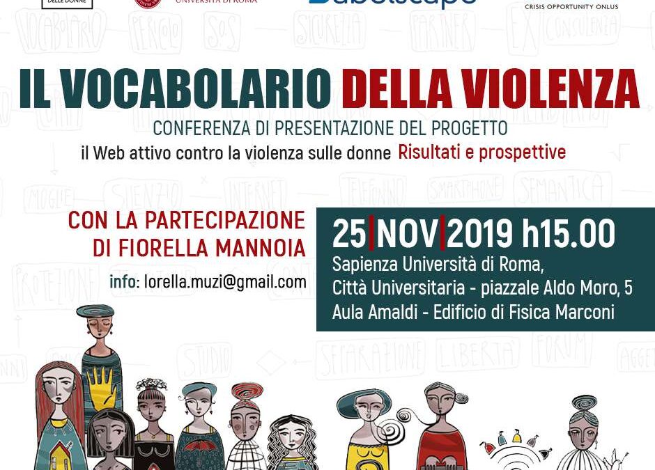 SAFE PHISHING IL VOCABOLARIO DELLA VIOLENZA CONFERENZA DI PRESENTAZIONE DEL PROGETTO IL WEB ATTIVO COME STRUMENTO PER LA PREVENZIONE E IL CONTRASTO DEI FEMMINICIDI