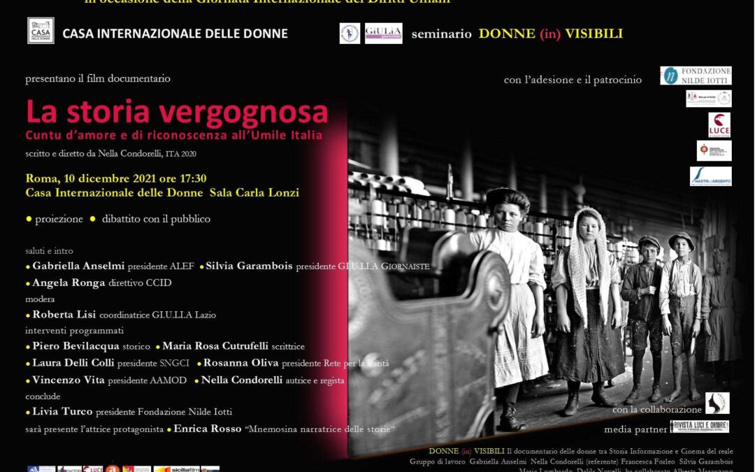 10 dicembre – Seminario #Donne (in)Visibili