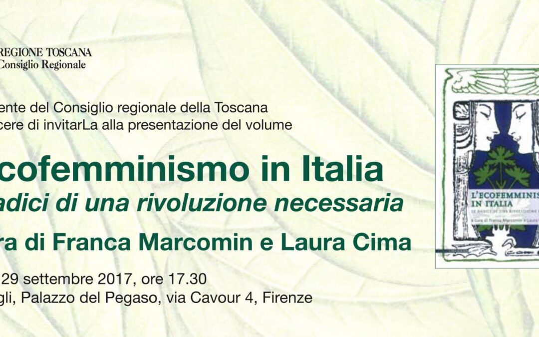 Firenze, 29 settembre – Presentazione del volume “L' ecofemminismo in Italia”