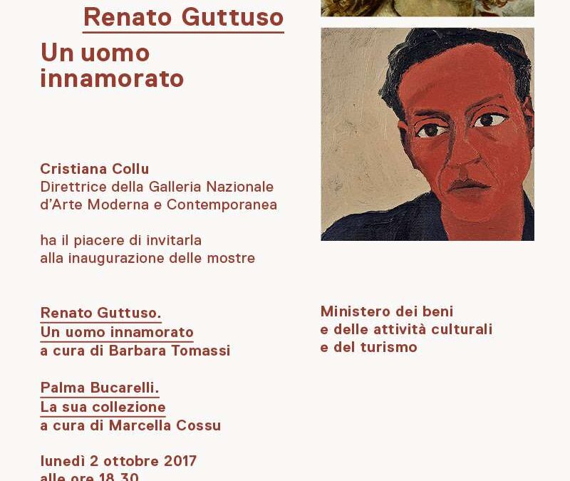 Roma, 2 ottobre – Palma Bucarelli e Renato Guttuso in mostra