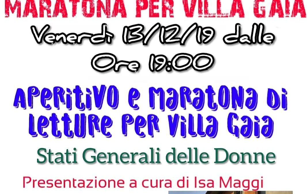 Pavia, 13 dicembre – Maratona per Villa Gaia