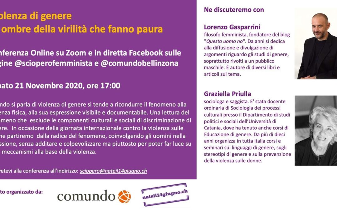 21 NOVEMBRE, Rete Nate il 14 giugno: “Violenza di genere” conferenza online