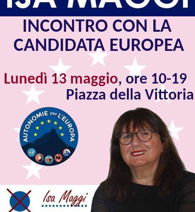 Pavia, 13 maggio – Incontro in piazza per l'Europa