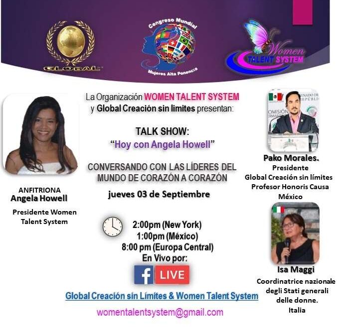3 settembre, EVENTO: Talk  Messico – Italia