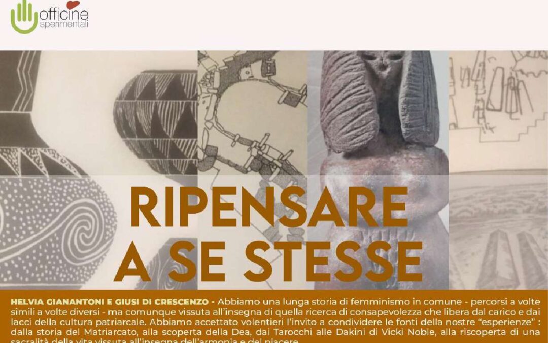 18 aprile, terzo incontro: Ripensare a se stesse
