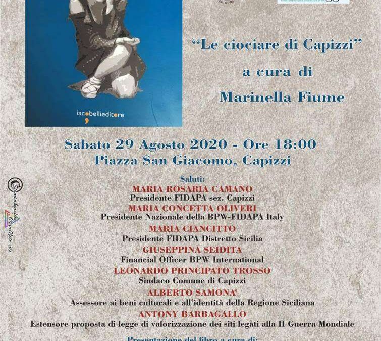 Capizzi (ME),  29 agosto  – Presentazione de “Le ciociare di Capizzi”
