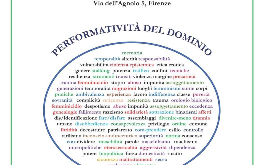Firenze, 27/29 settembre – Convegno “Performatività del dominio”.