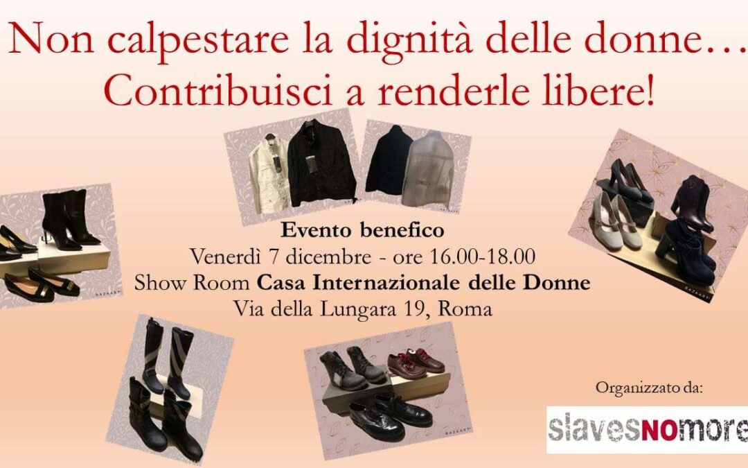 Roma, 7 dicembre – Evento benefico per la raccolta Fondi alla Casa Internazionale delle Donne