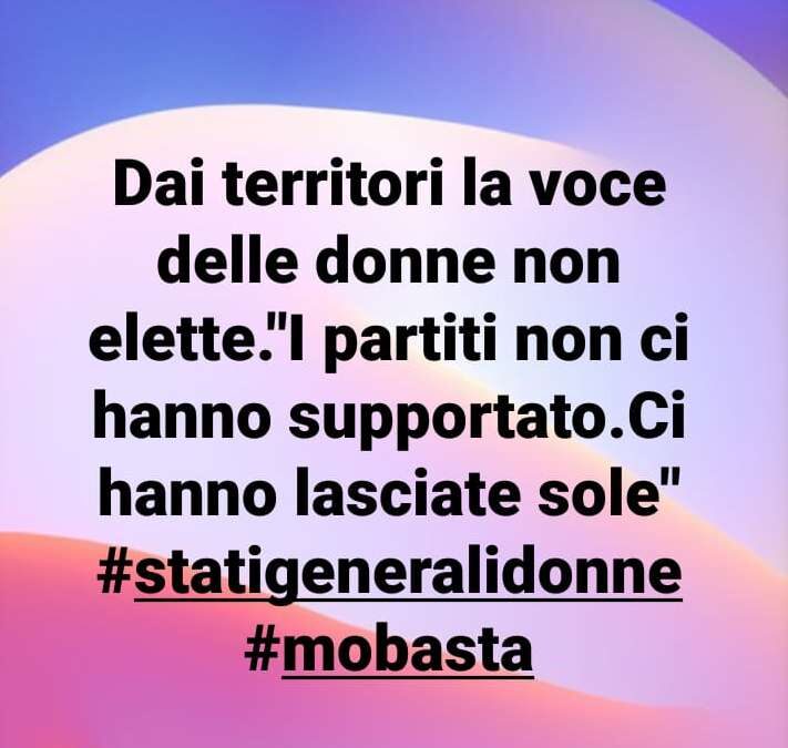 ELEZIONI REGIONALI 2020:LE DONNE SONO ANCORA DI PIU' SOTTO RAPPRESENTATE NEI NUOVI GOVERNI REGIONALI UN FEMMINICIDIO POLITICO