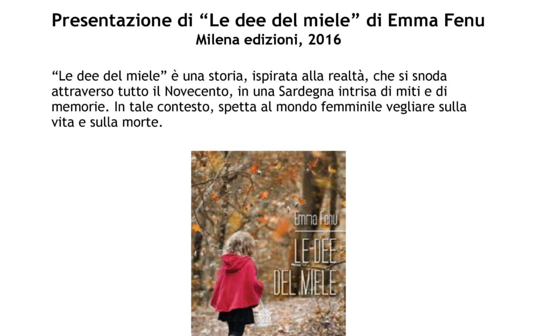 Milano, 17 Marzo – Presentazione del libro “Le dee del miele”