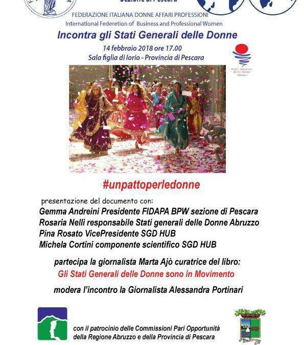 Pescara, 14 febbraio – La Fidapa BWP Italy sez. di Pescara incontra gli SGD Abruzzo