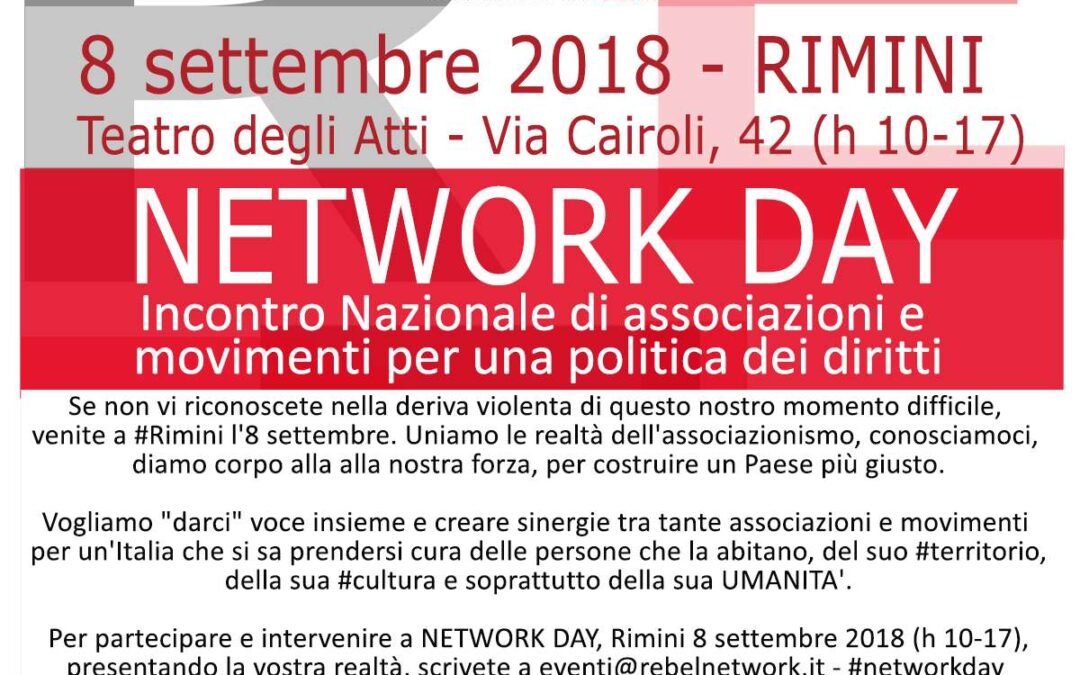 Rimini, 8 settembre – REBEL NETWORK DAY