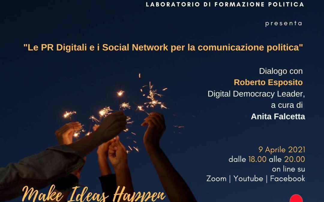9 aprile, #statigeneralidonne on line: “I make my ideas happen”