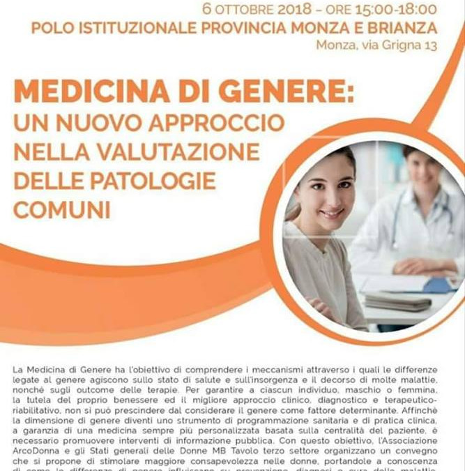 Monza, 6 ottobre – Convegno su Medicina di genere