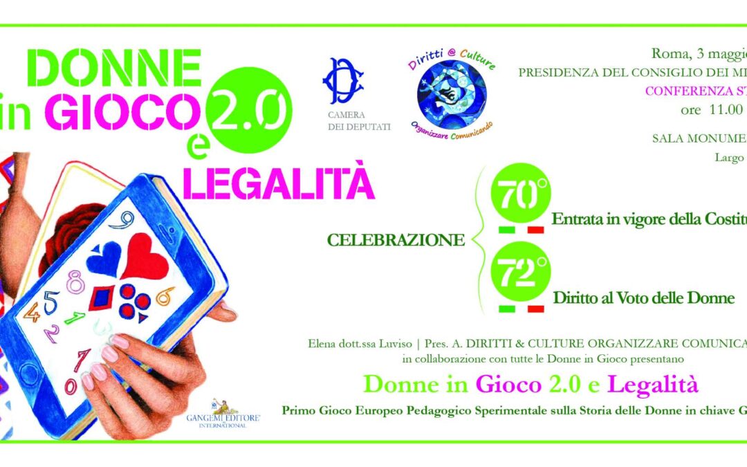 Roma, 3 maggio – Conferenza stampa Donne in gioco