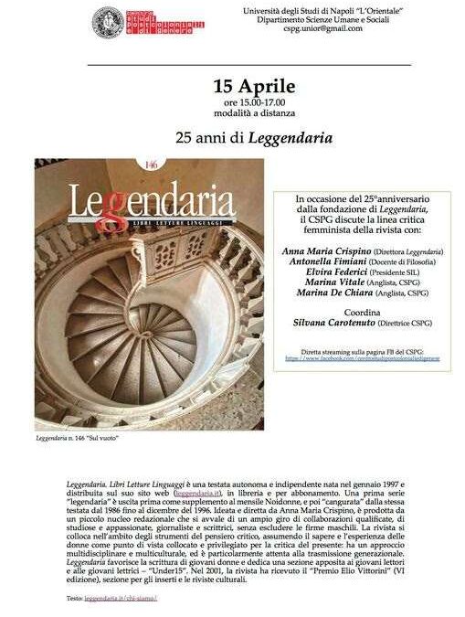 15 aprile:  Un confronto sul numero 146 di Leggendaria