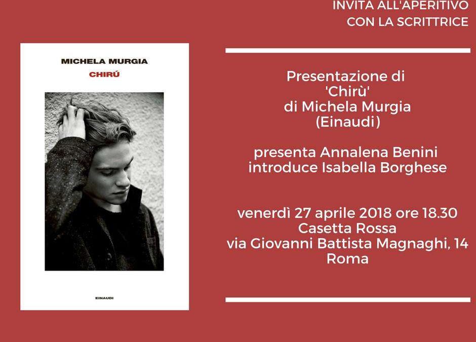 Roma, 27 aprile – Aperitivo con la scrittrice Michela Murgia