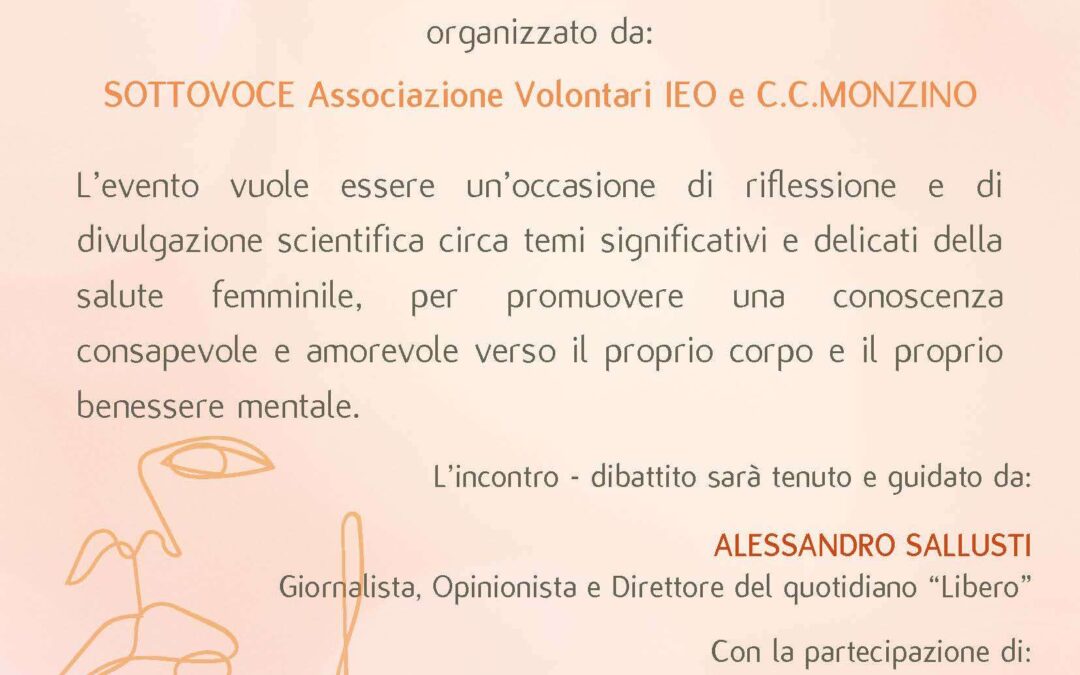 8 giugno, Workshop on line:”Il benessere dalla donna: Conosci il tuo seno, conosci il tuo cuore”