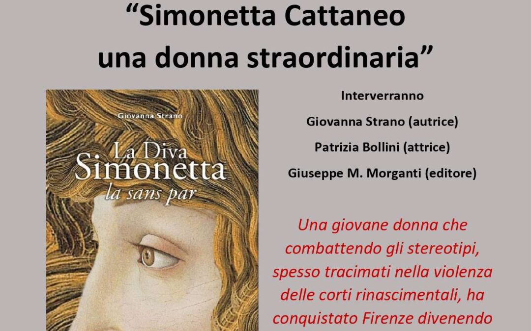 Roma, 8 luglio – Presentazione di “La Diva Simonetta” di Giovanna Strano (