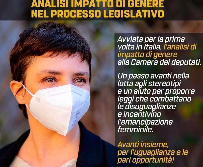 A partire dall'8 marzo: IN AVVIO ALLA CAMERA ANALISI DI IMPATTO DI GENERE SULLE NUOVE PROPOSTE DI LEGGE!