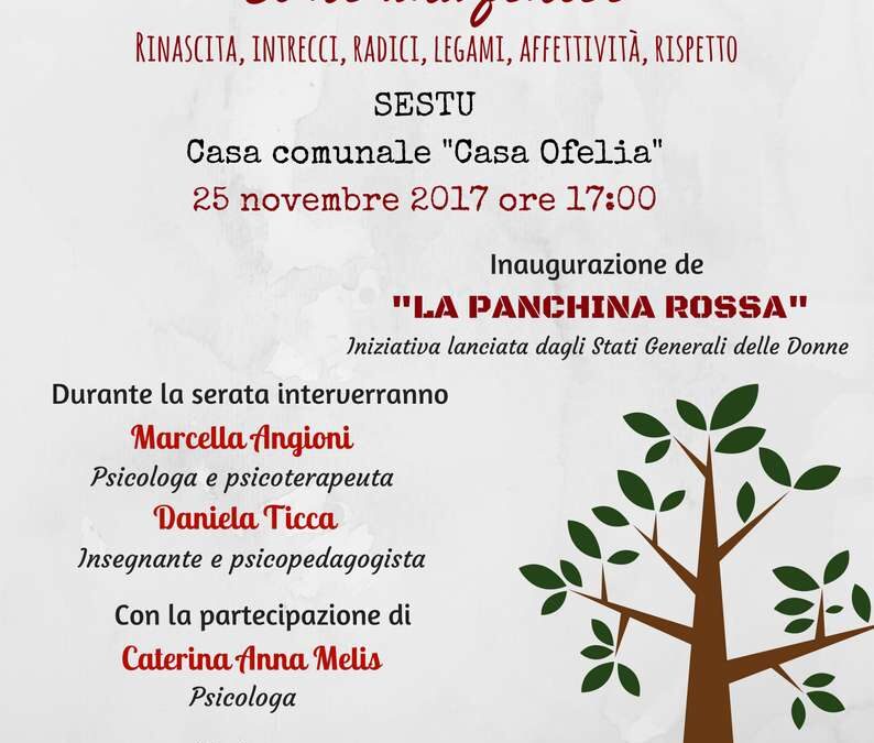Sestu (Cagliari), 25 novembre – “Stop alla violenza, diamo valore alla differenza”