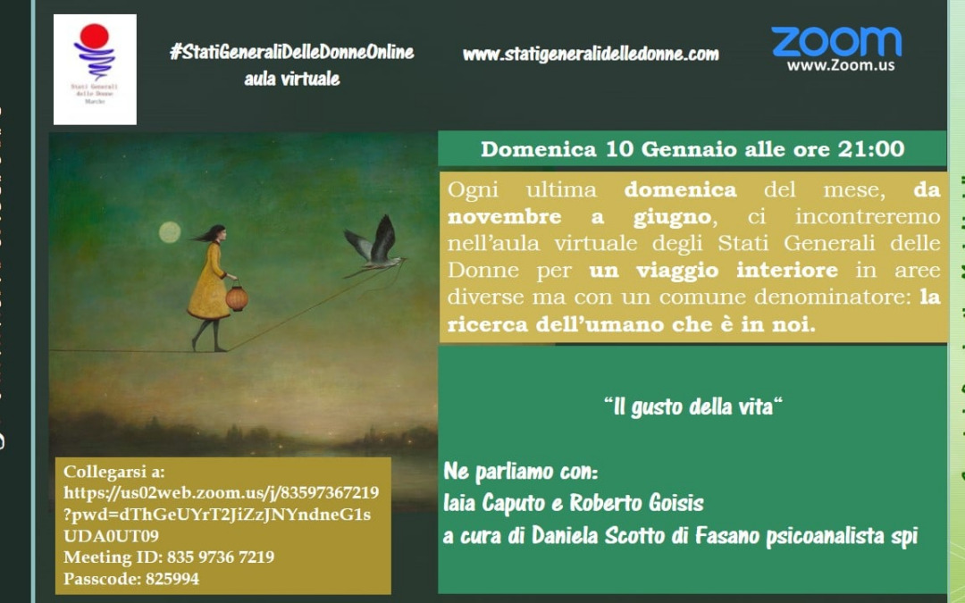 10 gennaio – #statigeneralidonne on line: IL CAMMINO INTERIORE