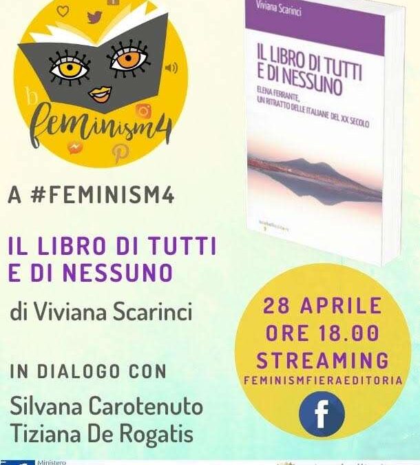 28 aprile:  A Feminism si parla di Elena Ferrante