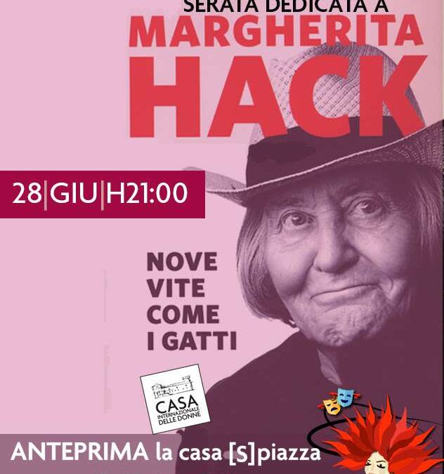 Roma, 28 giugno – Serata dedicata a Margherita Hack