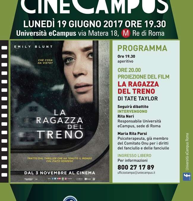 Roma, 19 giugno – Proiezione del film La ragazza del treno
