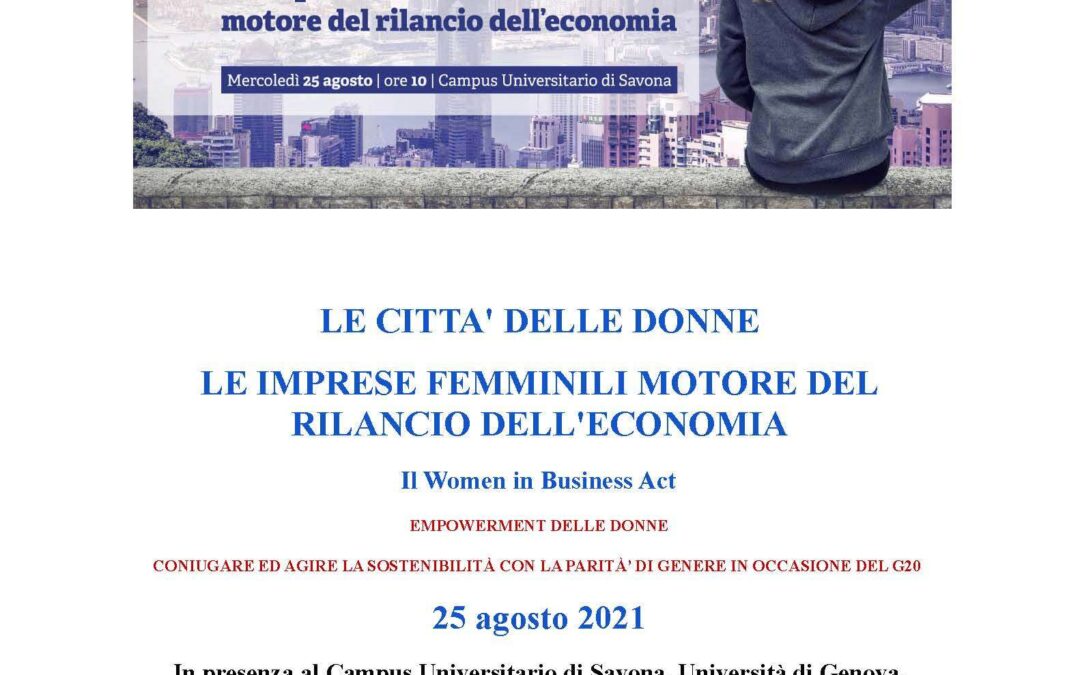 WORKING PAPER DI INDIRIZZO STRATEGICO SULLA IMPRENDITORIA FEMMINILE