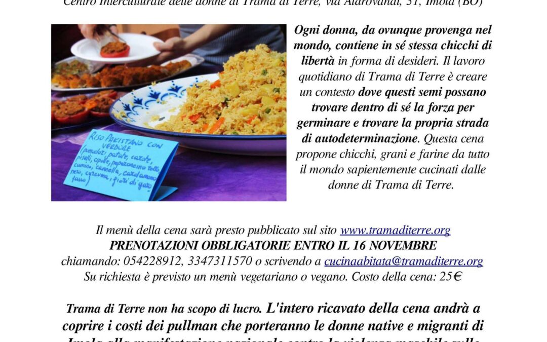 Imola, 18 Novembre -Baccanale 2016 CHICCHI DI LIBERTA'