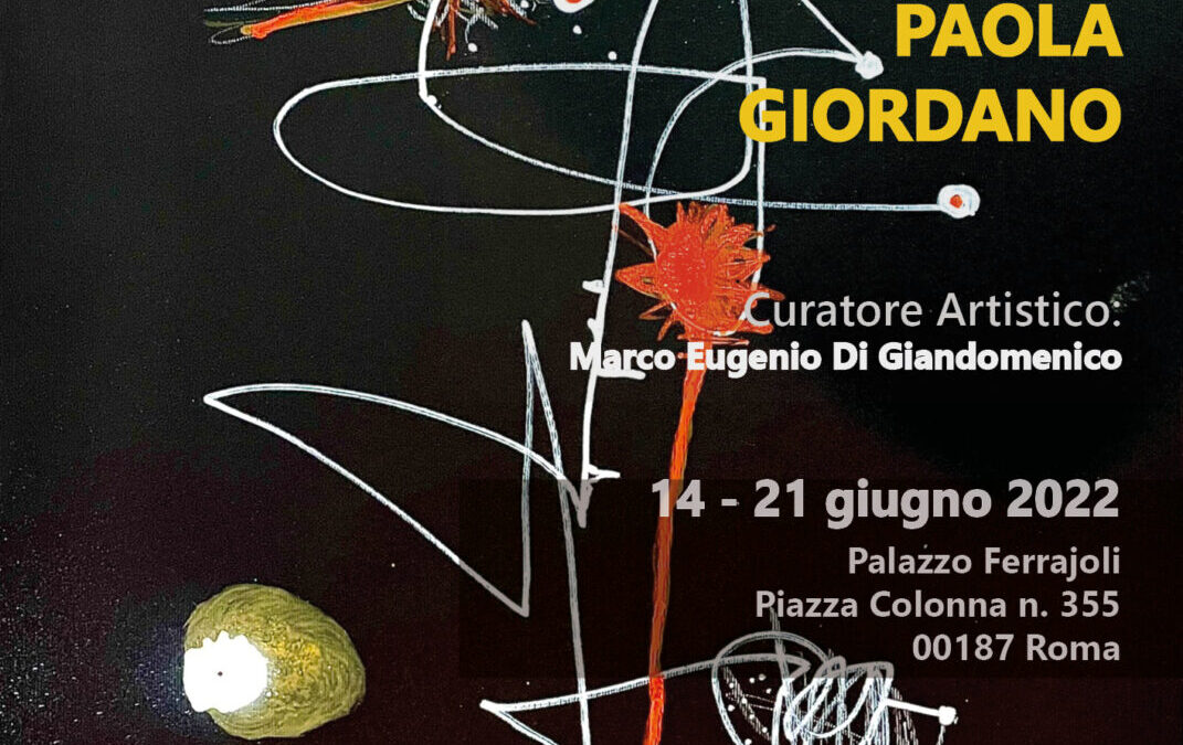 14 giugno: PAOLA GIORDANO IN MOSTRA A ROMA