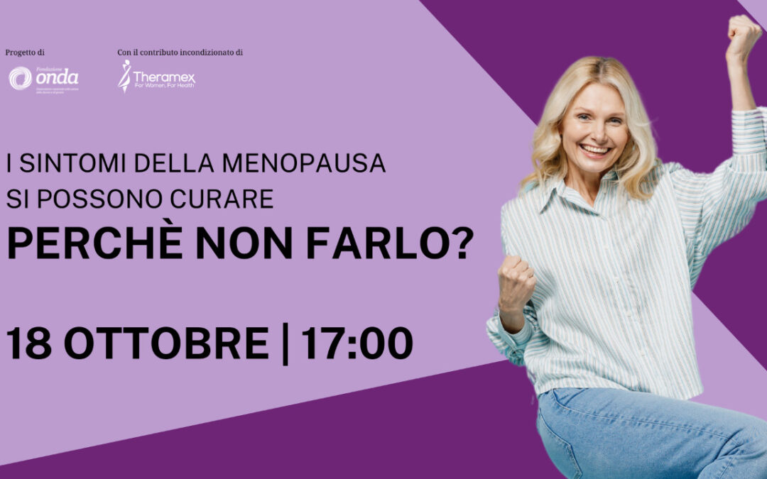18 ottobre, Evento di Onda – Osservatorio nazionale sulla salute della donna e di genere