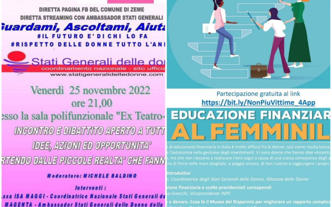 25 novembre: MISURE DI CONTRASTO ALLA VIOLENZA SULLE DONNE