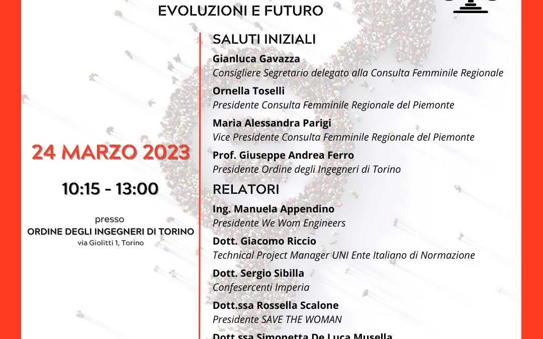 24 marzo, Torino: Seminario “Il genere misura la società””
