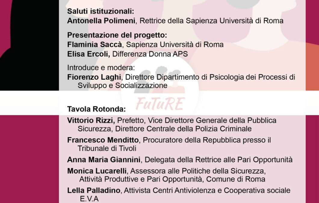 Progetto FuTuRe: il contrasto alla violenza di genere e gli strumenti di valutazione del rischio di recidiva