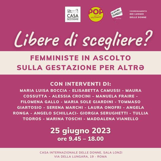 𝗟𝗶𝗯𝗲𝗿𝗲 𝗱𝗶 𝘀𝗰𝗲𝗴𝗹𝗶𝗲𝗿𝗲? – 𝗙𝗲𝗺𝗺𝗶𝗻𝗶𝘀𝘁𝗲 𝗶𝗻 𝗮𝘀𝗰𝗼𝗹𝘁𝗼 𝘀𝘂𝗹𝗹𝗮 𝗚𝗲𝘀𝘁𝗮𝘇𝗶𝗼𝗻𝗲 𝗽𝗲𝗿 𝗮𝗹𝘁𝗿ə