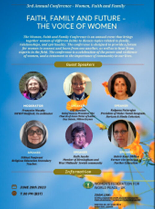 FEDE, FAMIGLIA E FUTURO – PARLANO LE DONNE, CONVEGNO DONNE PER LA PACE