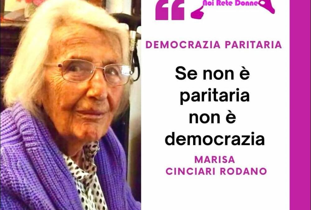 RICORDANDO MARISA RODANO E NOI RETE DONNE