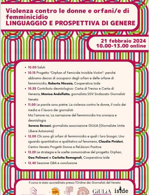 Corso on line: Linguaggio e prospettive di genere