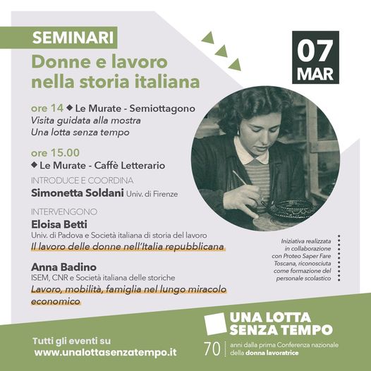 7 marzo: Donne e lavoro nella storia italiana