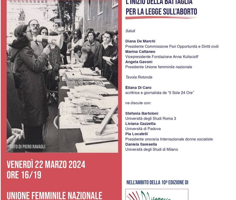 1974, donne e diritti. Le donne determinanti della vittoria per il divorzio. L’inizio della battaglia per la legge sull’aborto