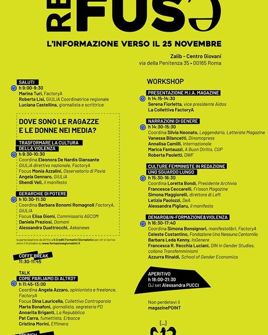 11 ottobre: medialab di informazione transfemminista