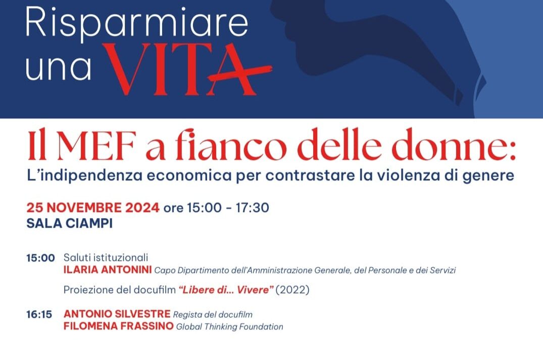 22 novembre: Risparmiare una vita. Il MEF a fianco delle donne