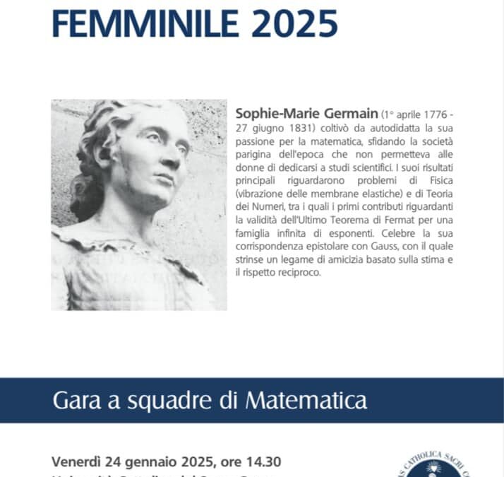 Disfida Matematica Femminile, una competizione pensata per gruppi di ragazze e organizzata dall’Università Cattolica di Brescia
