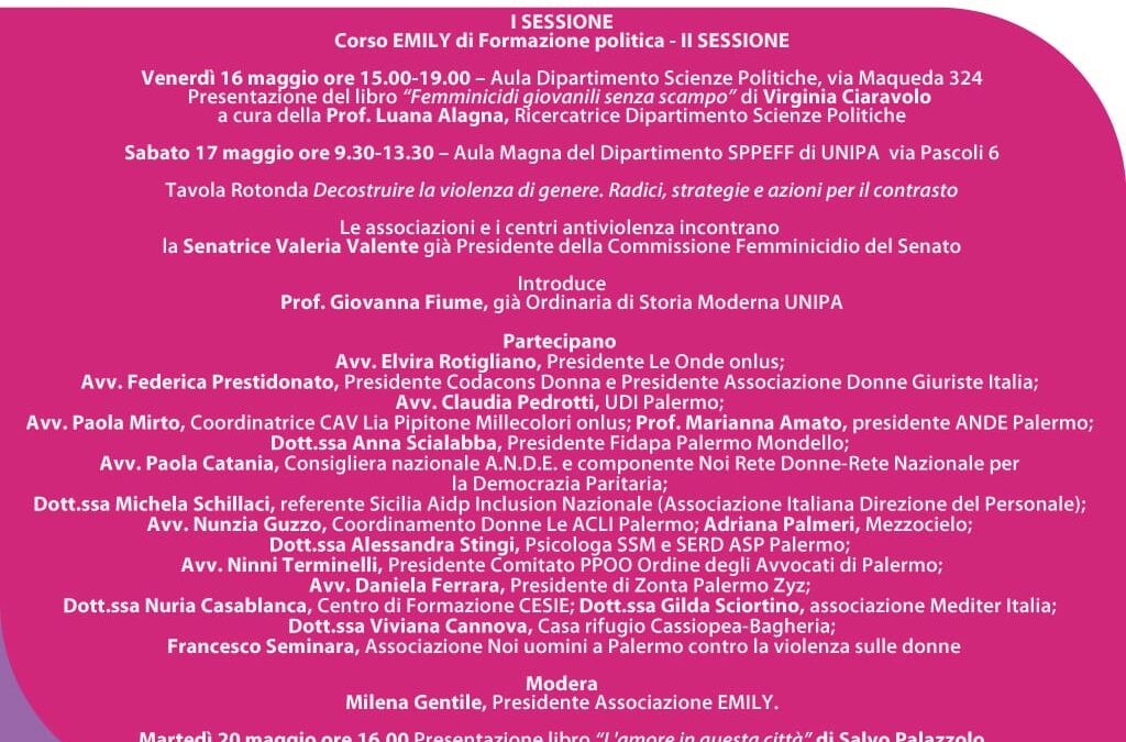 Corso EMILY di formazione politica