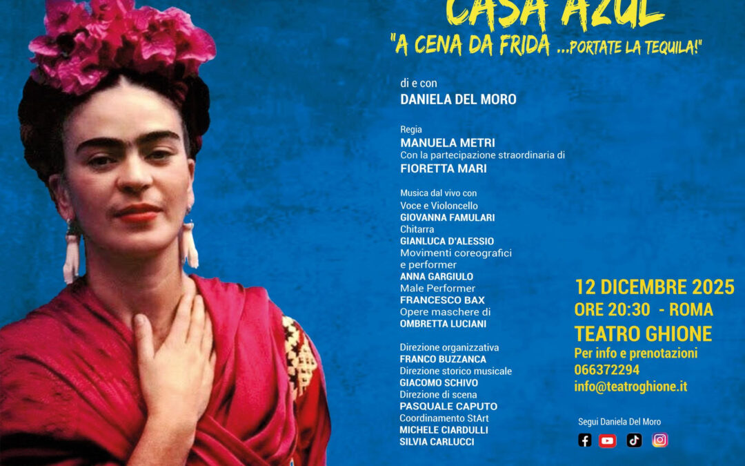 Spettacolo: CASA AZUL  A cena da Frida… portate la tequila!