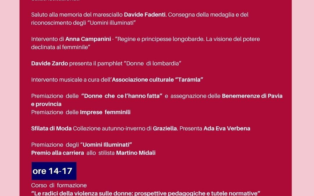 Pavia,13 dicembre: Ottomarzotuttol’anno2025